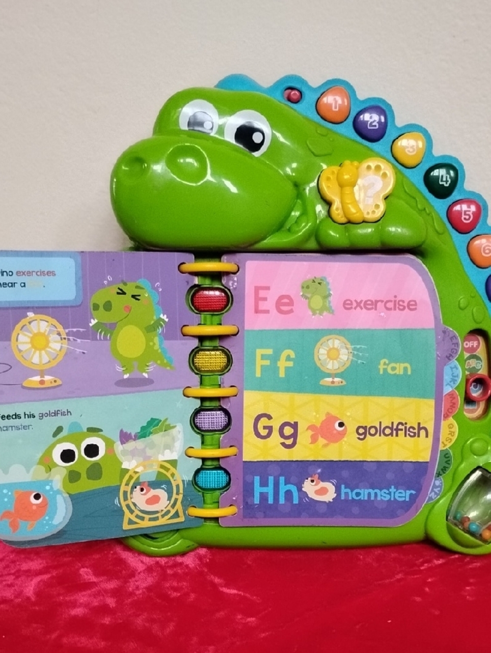 LeapFrog Dino Alphabet & Numbers Learning Toy - Green - Picture 4 of 8